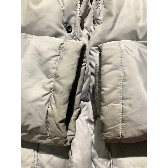 Abercrombie & Fitch Men’s Gray Puffer Jacket Large – Down Fill, Warm, Hooded - Picture 6 of 8